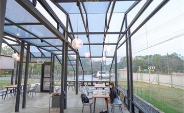 屏東｜旅X潮州Homestay＆Café：預約制玻璃屋咖啡廳！遠眺大武山享受大片窗景＆美食