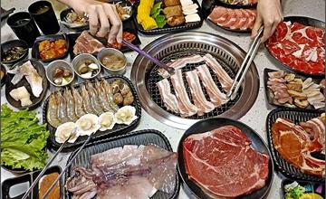 台中｜Oh！Yaki精緻燒肉：平時一位難求！海鮮、豬牛超乎水準，平價吃到飽也可以很精緻