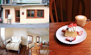 新北｜Butter Cake Café奶油蛋糕咖啡廳：秒出國～大坪林韓系咖啡廳，奶油色建築外觀，好韓哦！