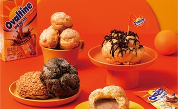 充滿陽光的巧克力麥芽，活力登場！ beard papa’s阿華田泡芙5/1限定上市