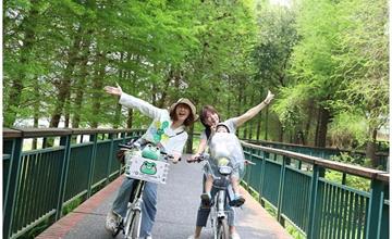 南投魚池｜日月潭OPENBIKE自行車出租站：騎電輔車環湖賞美景！車款多車況佳，適合親子寵物同遊