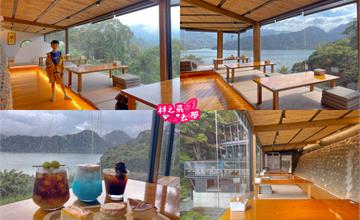桃園｜環湖咖啡好食2號店：日式禪風景觀餐廳！俯瞰石門水庫環景，體驗古樸午後時光