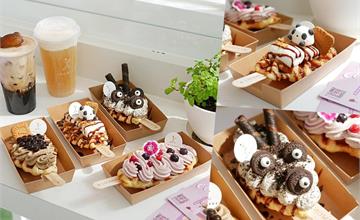 嘉義｜Imoment Café享當下：熊貓、三眼怪可頌鬆餅超療癒！可愛到讓手機先吃，近嘉義美術館