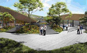 台中｜新文化地標落成！新一代「勤美術館」年底啟用，國際級建築大師隈研吾領軍設計，打造台灣獨特的地景式美術館