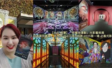 台北｜「新藝術運動」光影藝術展：慕夏、克林姆光影廊道、360度沉浸式投影AI＋AR體驗