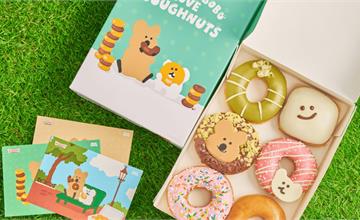 Krispy Kreme 攜手 DINOTAENG，打造呆萌町甜甜圈療癒宇宙！