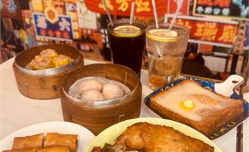 新竹｜東門旺角－香港大排檔：在市場吃道地港式飲茶，爆漿西多士鹹甜恰到好處