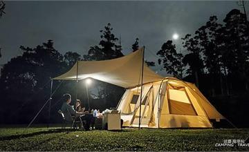 團圓露營地2館：2025新竹全新開幕露營區試營運，五帳即可包場，快揪團衝一波～