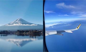 高空俯瞰富士山最佳時機：台灣飛東京要「左去右回」，一覽富士山的絕美景致