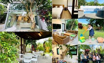 花蓮夢幻包棟玻璃屋：雲上太陽民宿樹屋館，綠意圍繞，感受慢步調