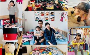 南投親子民宿：小蘋果的民宿，卡通主題房、迷你溜滑梯童趣滿滿