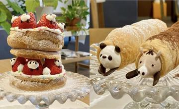 名古屋咖啡廳yama coffee：期間限定熊貓甜點，每道都超可愛