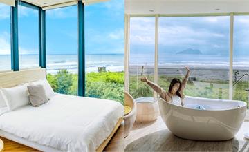 宜蘭海景住宿推薦｜躺在床上就能看海！河海相交的住宿，夢幻再加倍