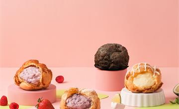 beard papa's 5月推出繽紛野莓、青檸乳酪泡芙，於饗食天堂推獨家聯名甜點